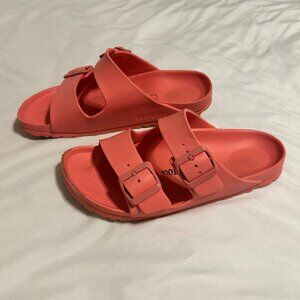 Birkenstock Arizona EVA Sandals Slides Size 7 - 7.5 Pink Lightweight Summer